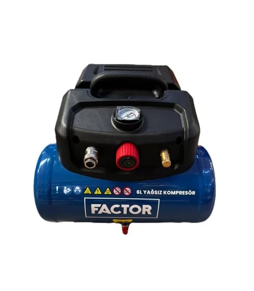 Factor Yağsız Kompresör 6LT / 8 Bar