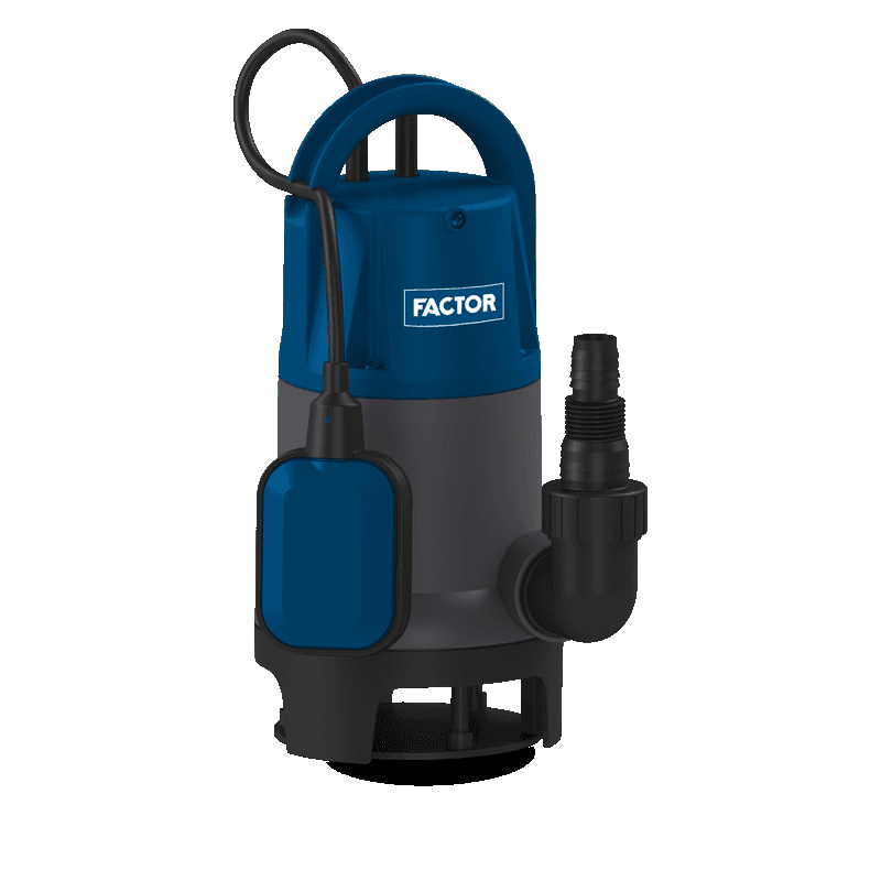 Factor 750W Plastik Gövdeli Temiz Su Drenaj Pompası FACCD750P-N