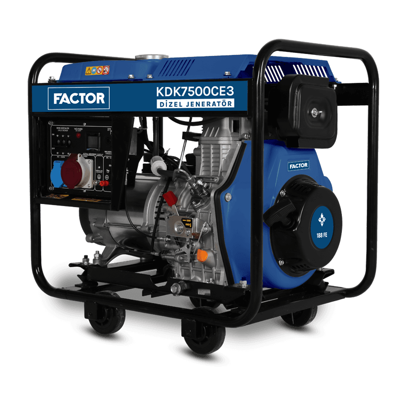 Factor 6,9 KVA DİZEL TRİFAZE JENERATÖR FACKDK7500CE3