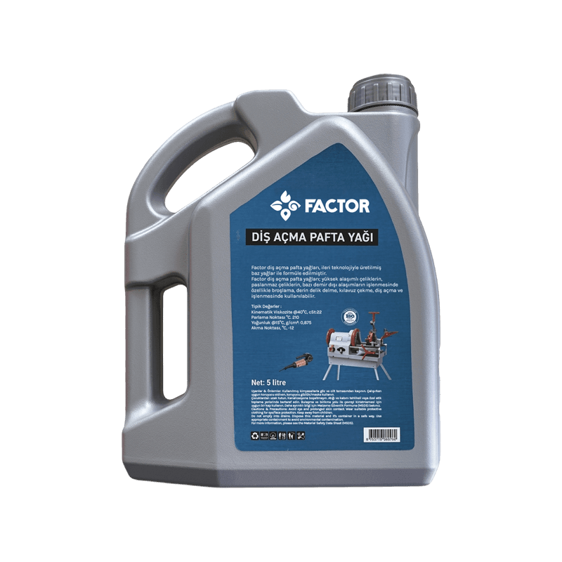 Factor DİŞ AÇMA PAFTA YAĞI 5 Lt. 4 Adet FCCA2301