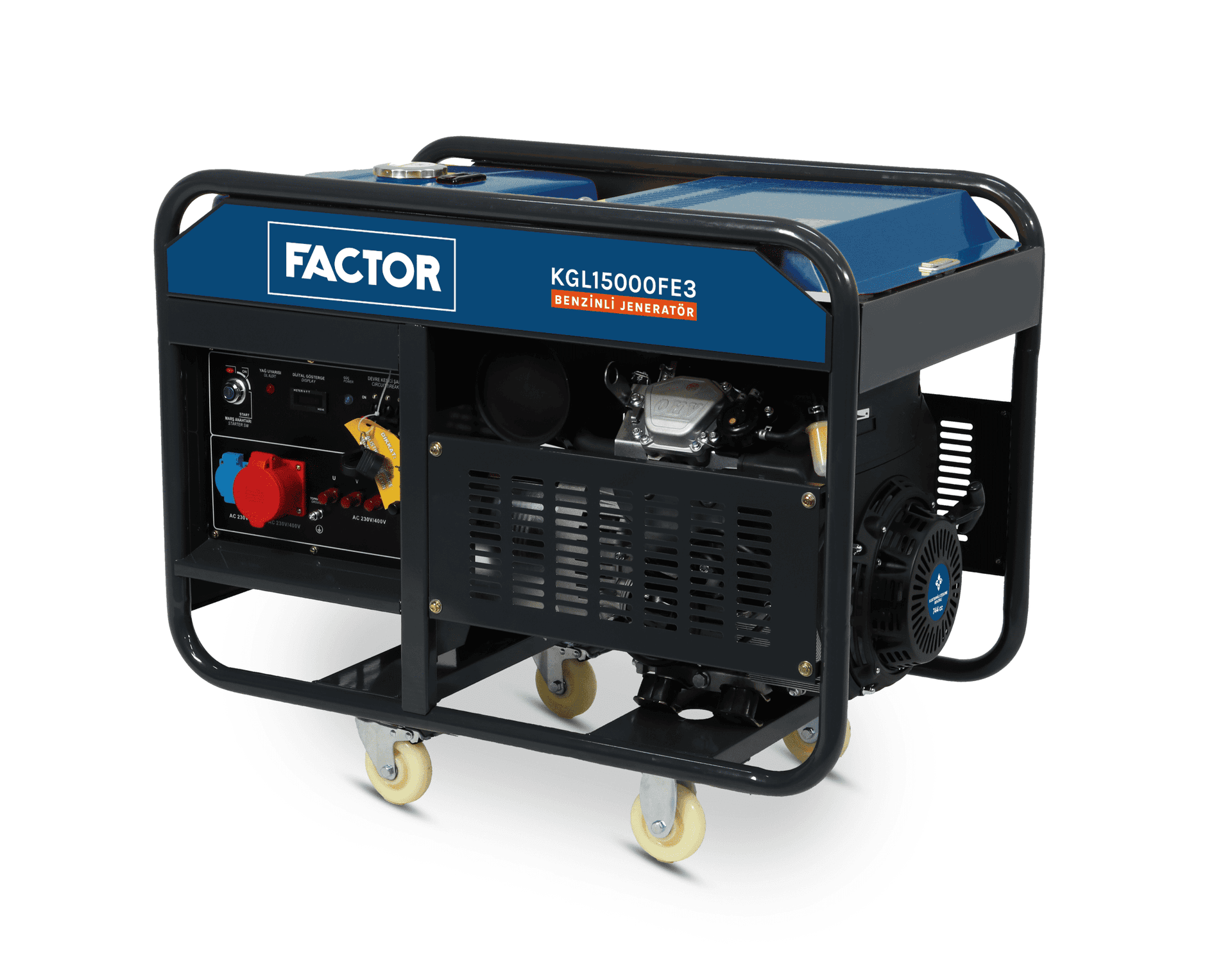 Factor BENZİNLİ JENERATÖR 15 KVA TRİFAZE FCKGL15000FE3