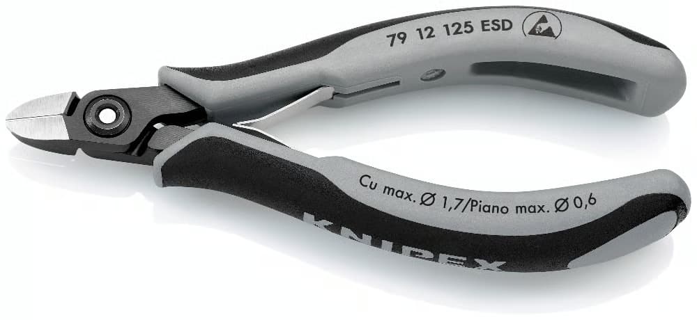 KNIPEX 79 12 125ESD ELEKTRONIKCI YAN KESKI KNI7912125ESD