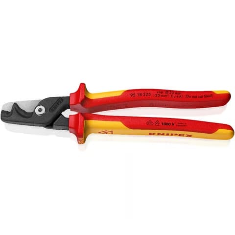 KNIPEX KADEMELİ KESİMLİ KABLO MAKASI 1000V KNI9518225