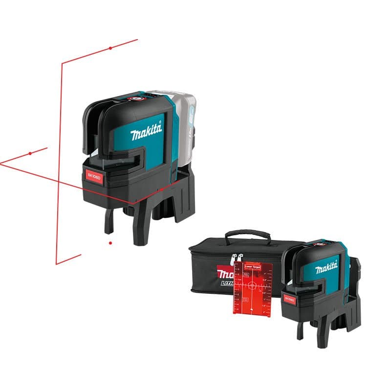 Makita 4 NOKTA KIRMIZI ÇAPRAZ ÇİZGİ LAZERİ (AKÜLÜ) SK106DZ