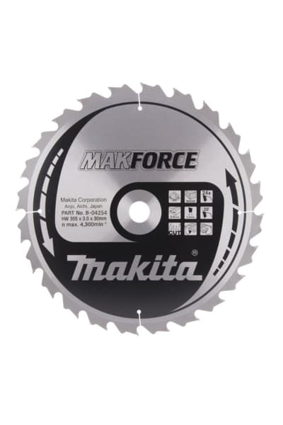 Makita AHŞAP DAİRE TESTERE 355x24 DİŞ MAAB04254