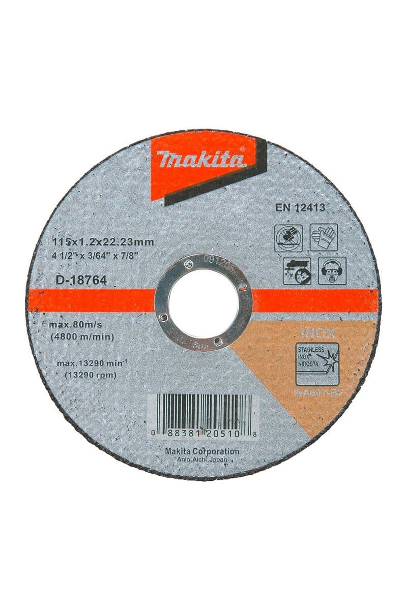 Makita İNOX KESME TAŞI-DÜZ 115x1.2 mm MAAD-18764