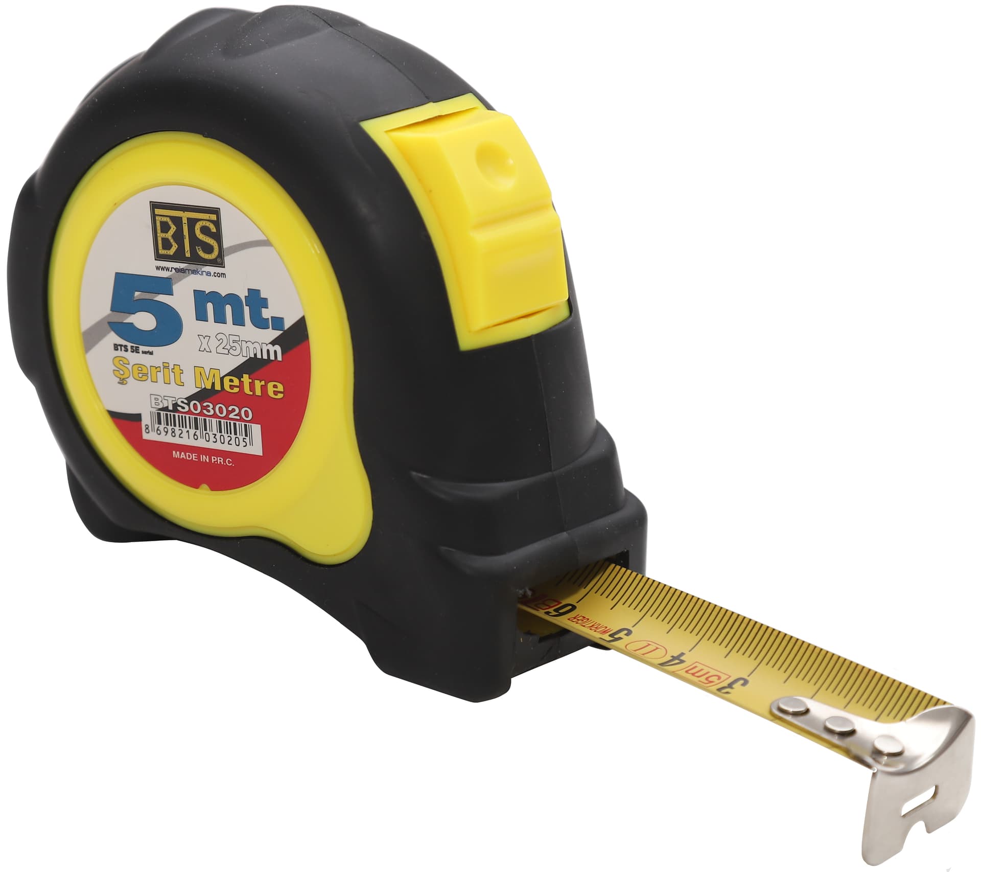BTS 5E SERİSİ ŞERİT METRE 5mt x 25mm BTS03020