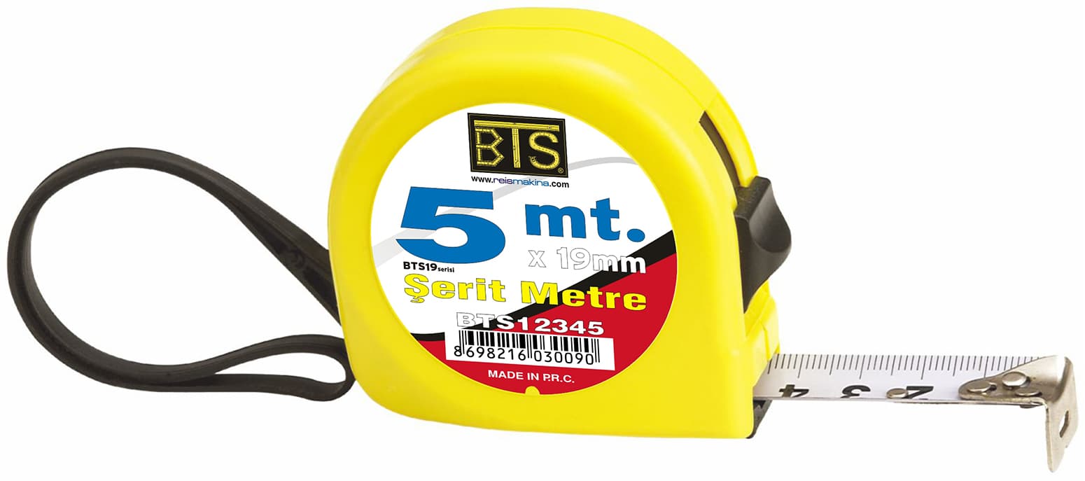 Bts BTS19 SERİSİ ŞERİT METRE 5mt x 19mm BTS12345