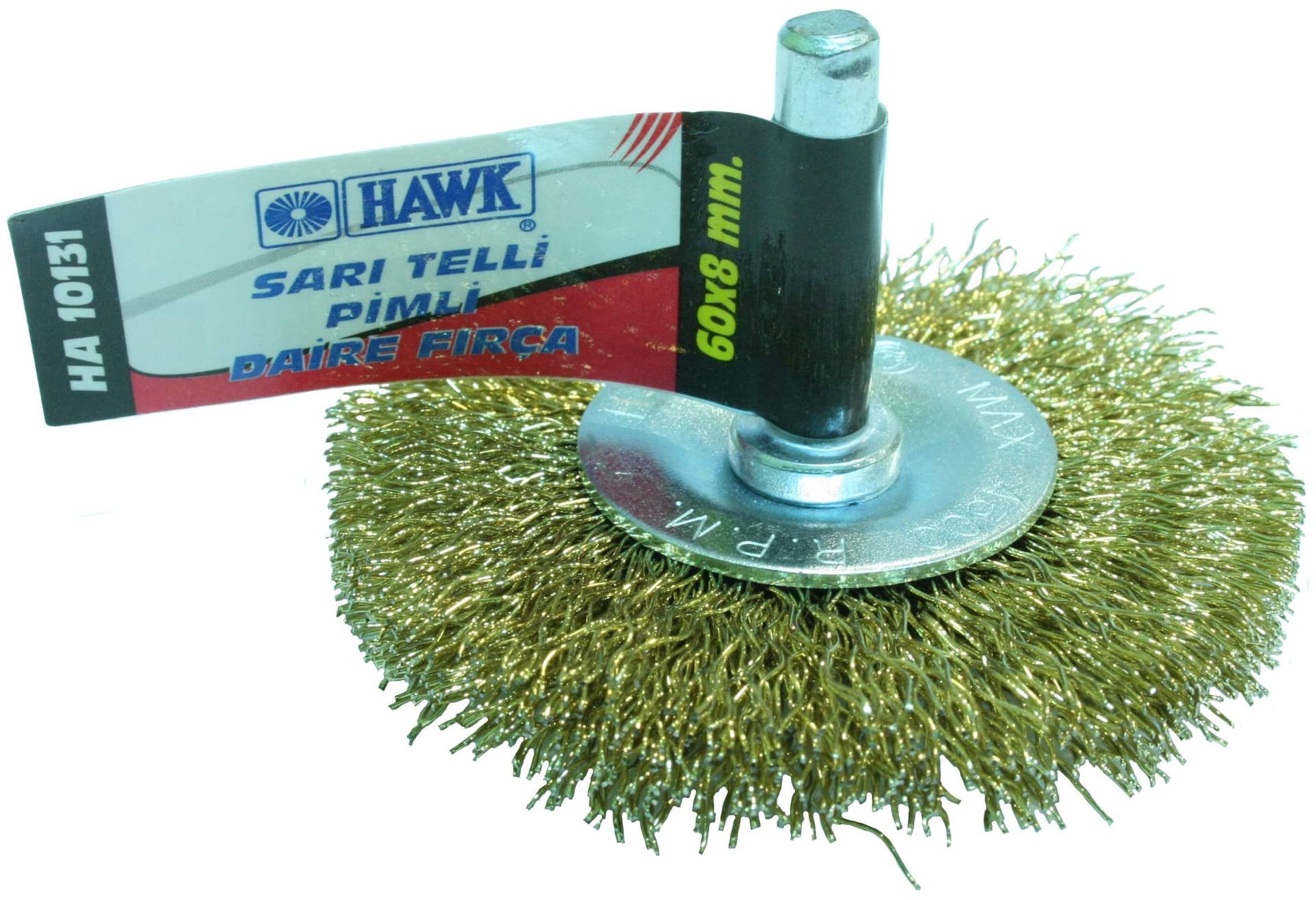 Hawk SARI TELLİ PİMLİ DAİRE FIRÇA 100x10 mm HAWK10135