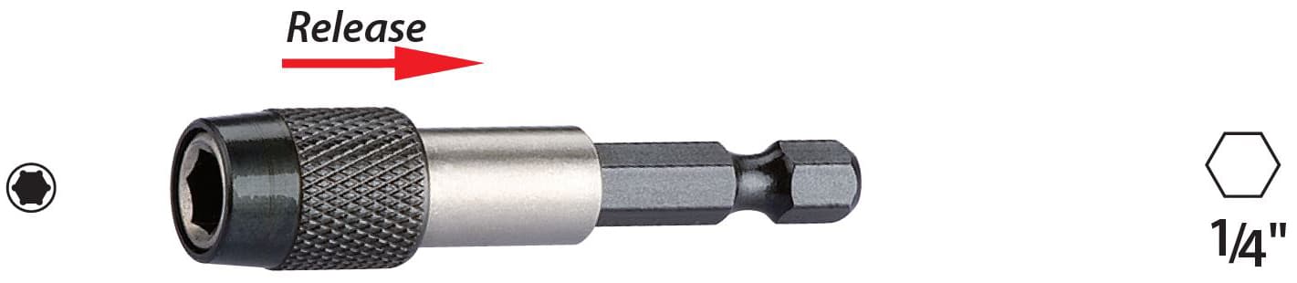 HIZLI BİTS UÇ 1/4"x60mm