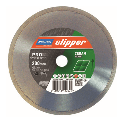 Clipper NORTON CLIPPER 30184 PRO CERAM GLASS 180mm TESTERE CLICERAMGLASS180