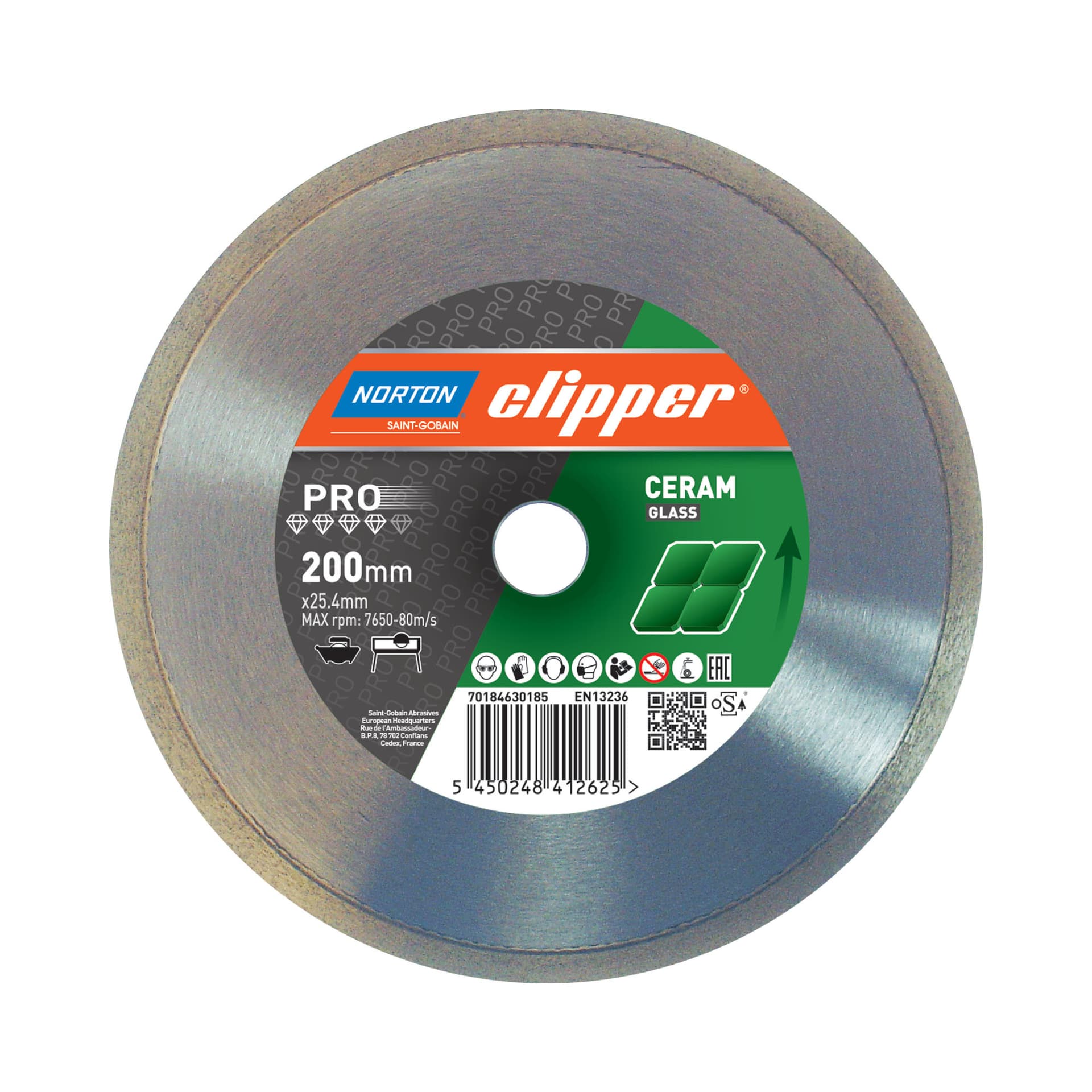 Clipper PRO CERAM GLASS TESTERE 250 mm CLICERAMGLASS250