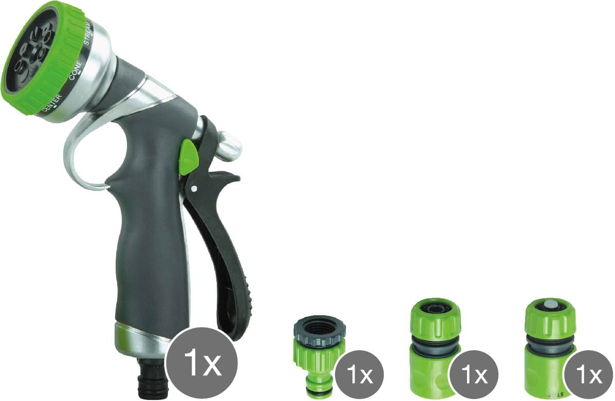 Daye 8 FONKSİYONLU METAL SPREY TABANCASI SETİ DY2372
