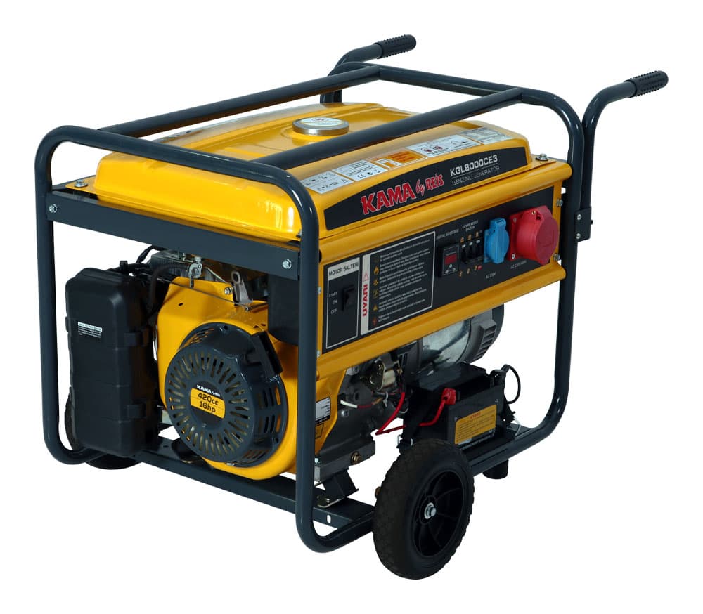 Kama By Reis BENZİNLİ JENERATÖR 6.5 kW/8.1 kVA KBRKGL8000CE3