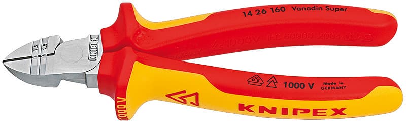 Knipex VDE KABLO SIYIRICI YAN KESKİ 160 mm KNI1426160