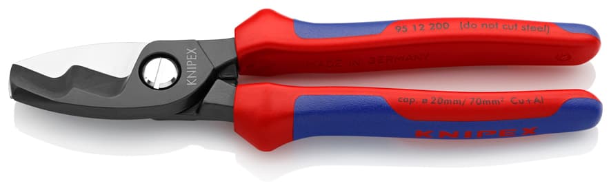 Knipex ÇİFT BIÇAKLI KABLO MAKASI 200 mm KNI9512200