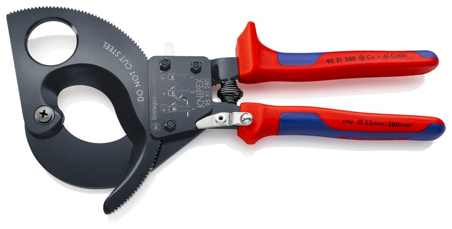 Knipex CIRCIR MEKANİZMALI KABLO MAKASI 280 mm KNI9531280