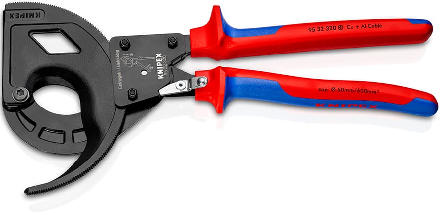 Knipex CIRCIR MEKANİZMALI KABLO MAKASI 320 mm KNI9532320