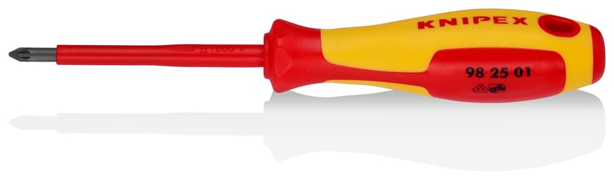 Knipex VDE POZİDRİV UÇLU TORNAVİDA 187 mm KNI982501