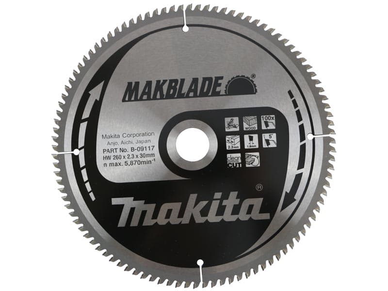 Makita AHŞAP DAİRE TESTERE 260x100 DİŞ MAAB-09117