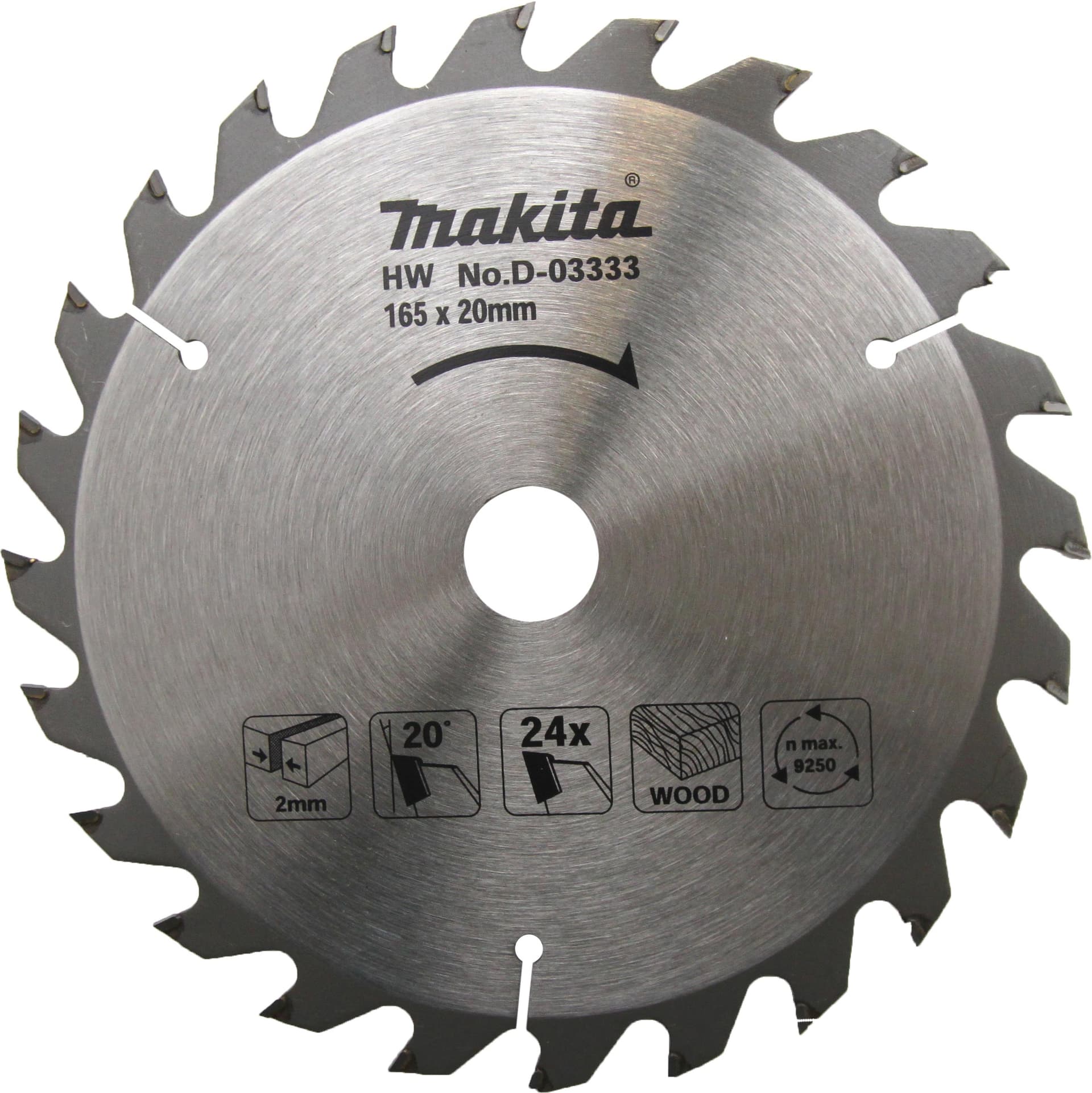 Makita AHŞAP DAİRE TESTERE 165x24 DİŞ MAAD-03333
