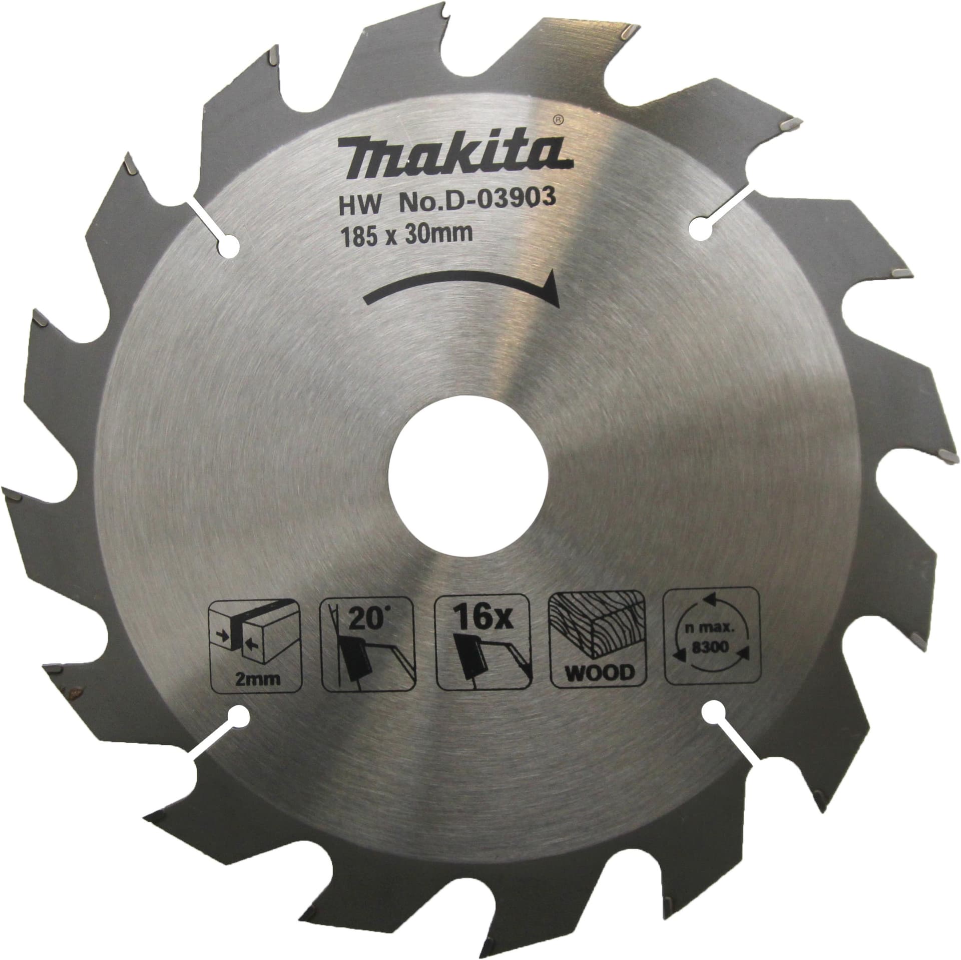 Makita AHŞAP DAİRE TESTERE 185x16 DİŞ MAAD-03903