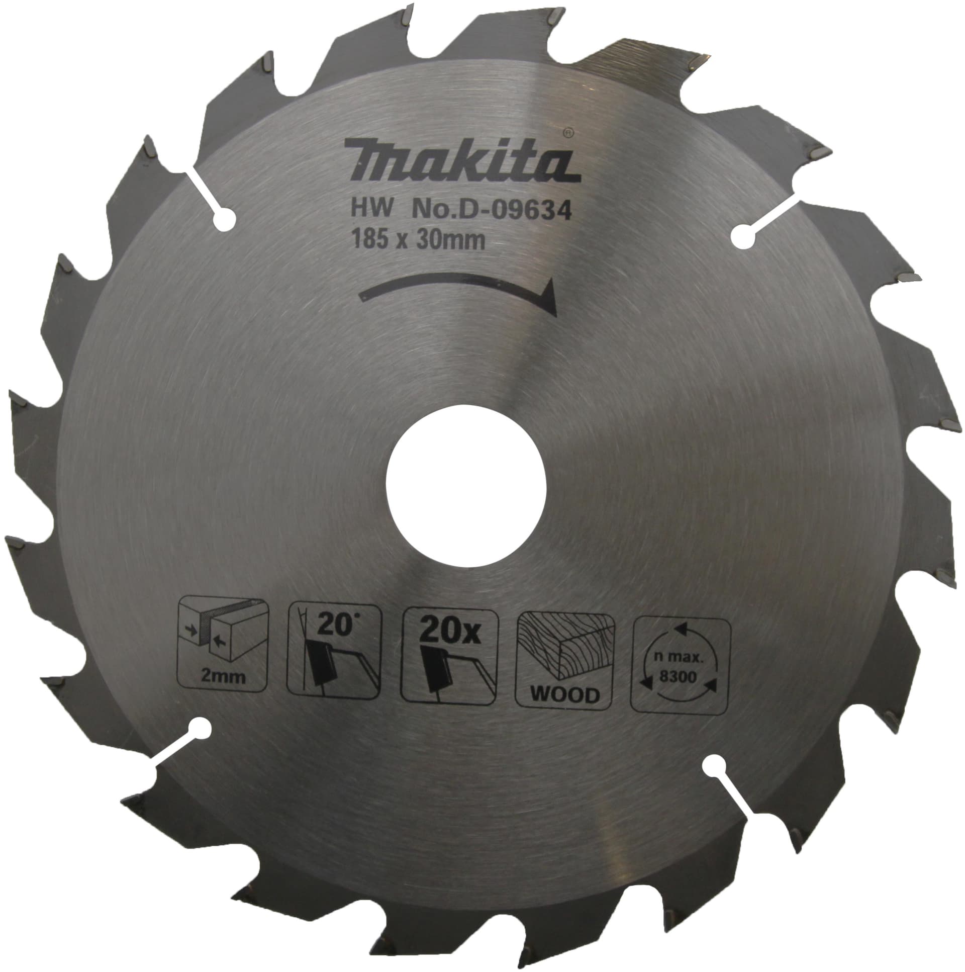 Makita AHŞAP DAİRE TESTERE 185x20 DİŞ MAAD-09634