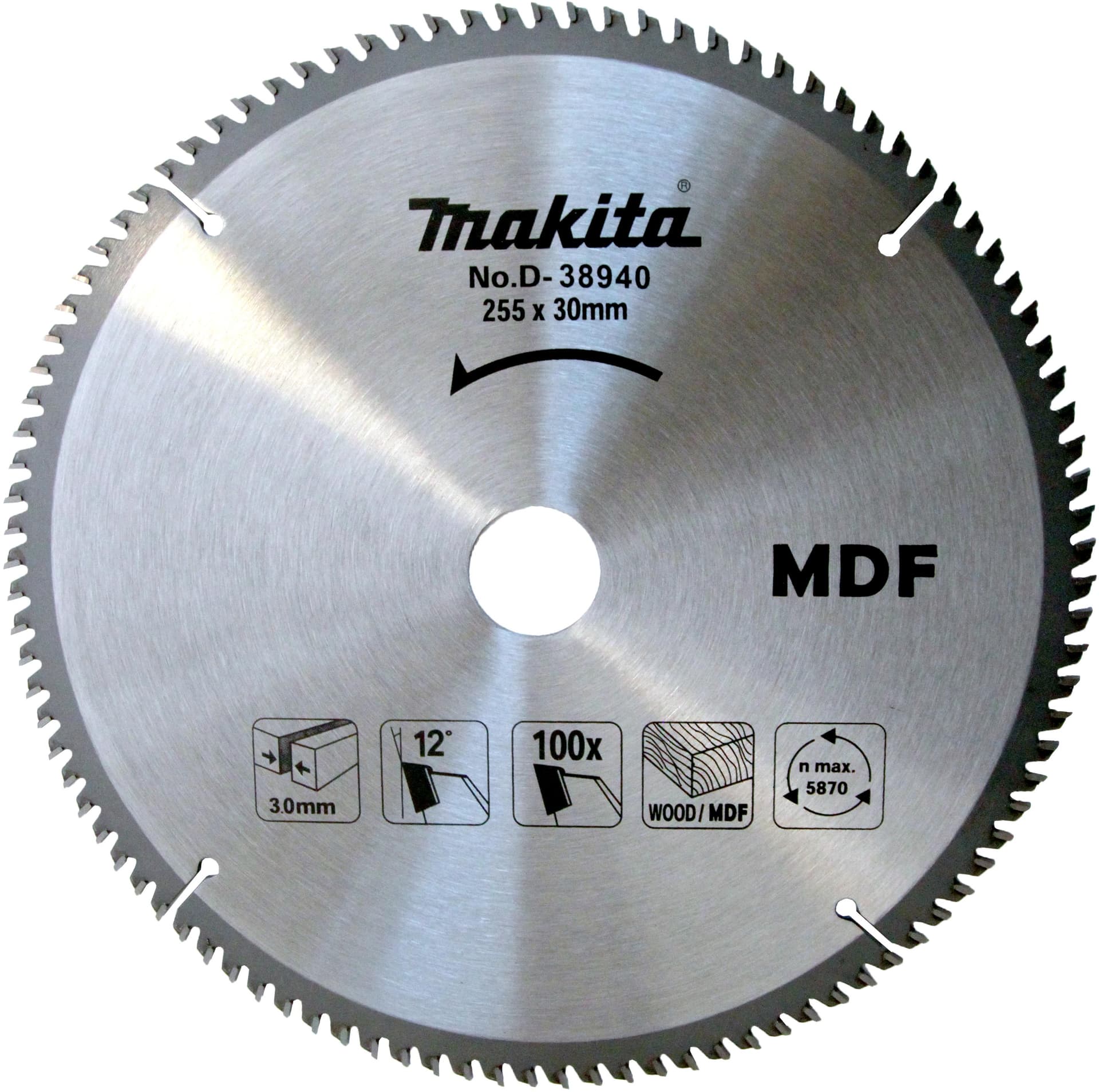 Makita AHŞAP DAİRE TESTERE 255x100 DİŞ MAAD-38940