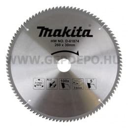Makita ALÜMİNYUM KESİM DAİRE TESTERE 260x100 DİŞ MAAD-61874