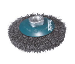 Makita ÇANAK FIRÇA - DALGALI TELLİ GENİŞ 115xM14x2 mm MAAD-39849
