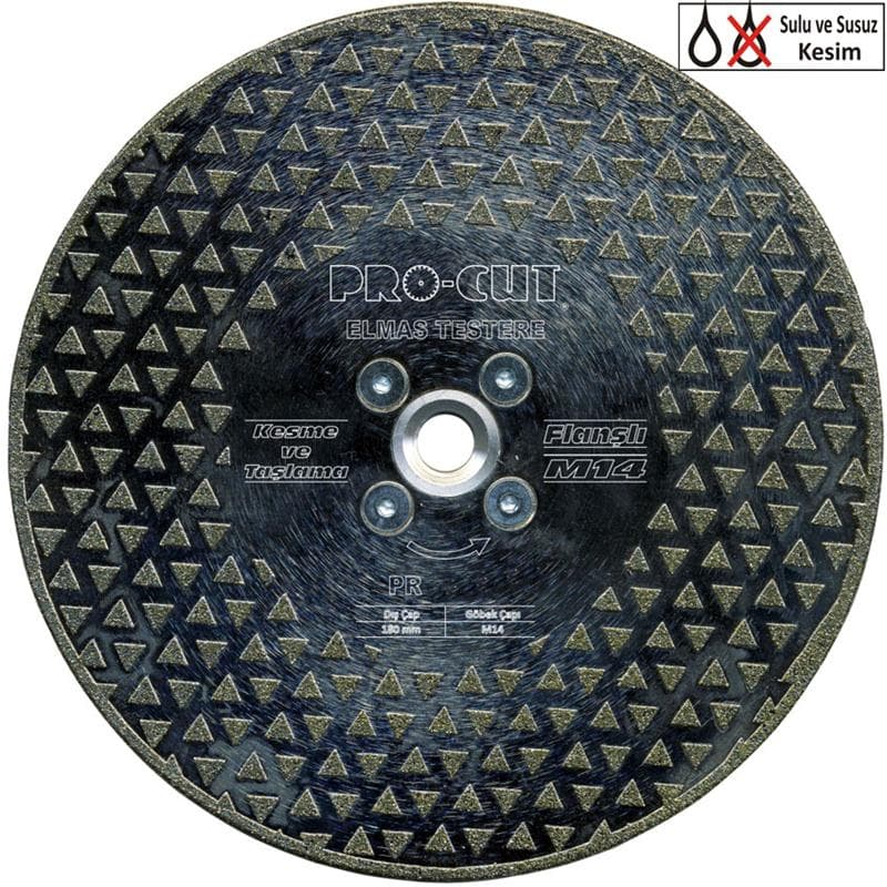 Procut KESME VE TAŞLAMA TESTERE FLANŞLI 180 M14 DTF PRC50959
