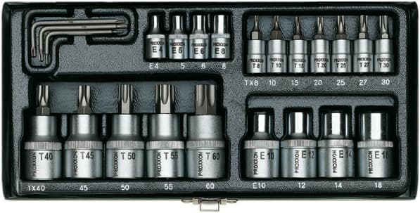 Proxxon Endüstriyel 24 PARÇALI TORX LOKMA TAKIMI PROX23102