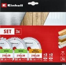 TC Sawblade 210x30, Set 3pcs