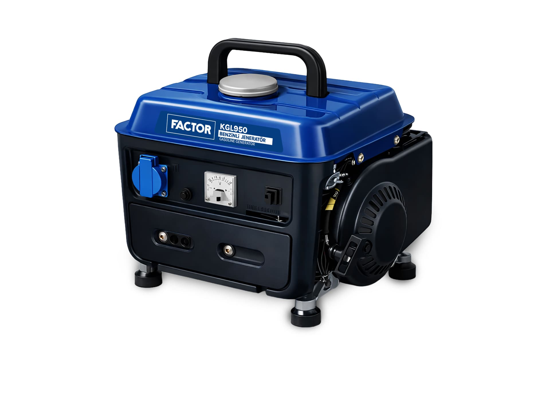 Factor 0.8 KW 2 Zamanlı İPLİ Benzinli Jeneratör FCKGL950