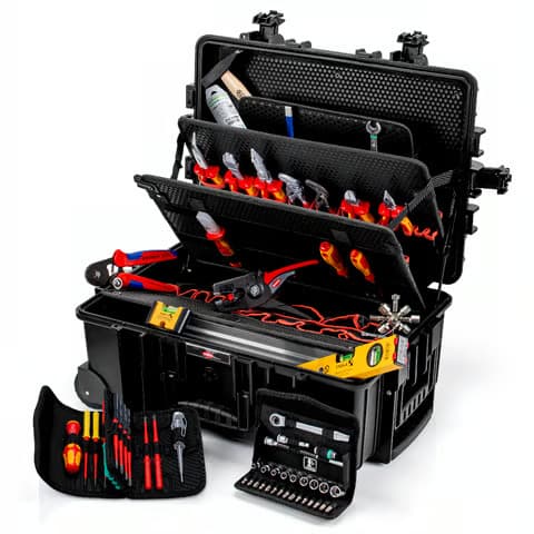 KNIPEX TAKIM ÇANTASI ROBUST 45 MOVE ELEKTRO (63 PARÇALI) KNI002137