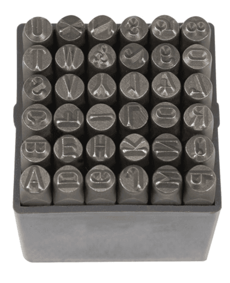 ÇELİK HARF 36 PARÇA 10 mm