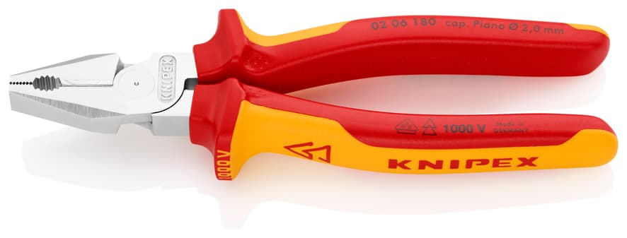 Knipex AĞIR TİP KOMBİNE PENSE 180 mm KNI0206180