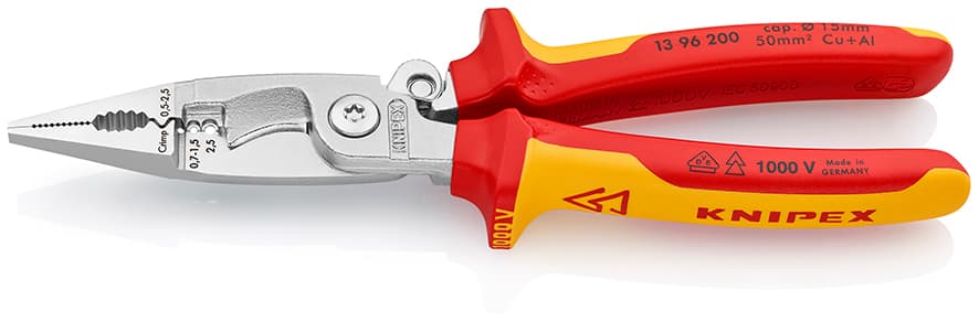 KNIPEX 13 96 200 VDE KOMBİNE ELEKTRİKÇİ PENSESİ KNI1396200