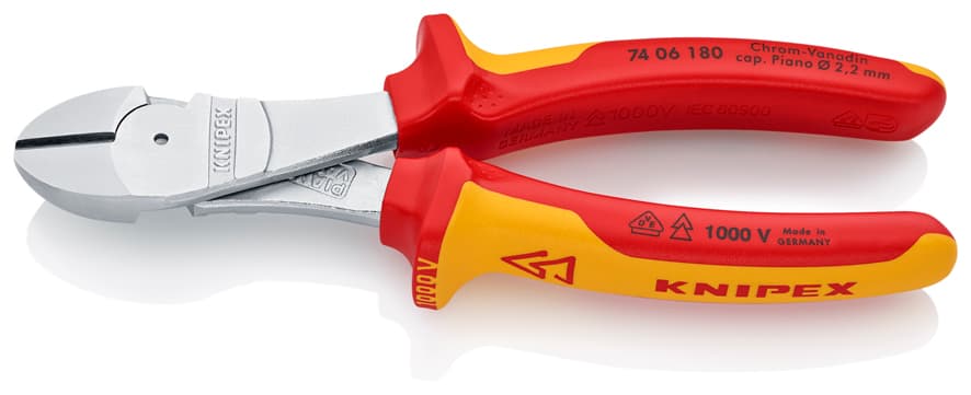 KNIPEX 74 06 180 AĞIR TİP VDE YAN KESKİ KNI7406180
