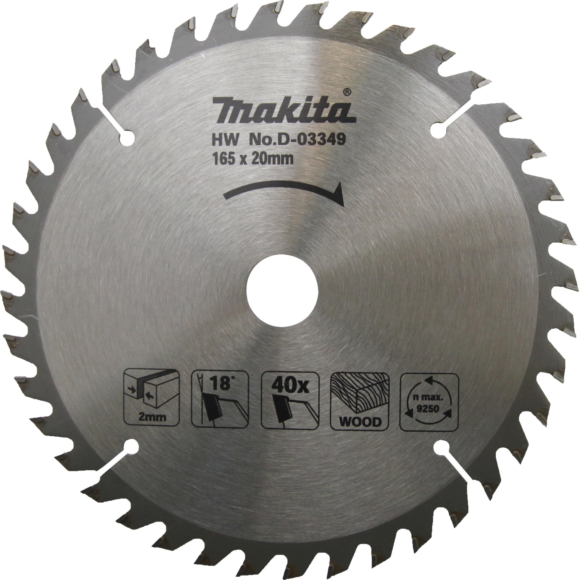 Makita AHŞAP DAİRE TESTERE 165x40 DİŞ MAAD-03349