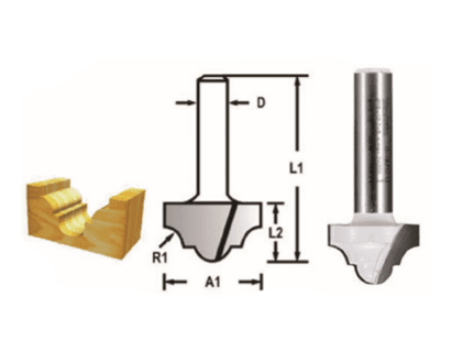 Makita FREZE BIÇAĞI 8x12.7 mm MAAD-48206