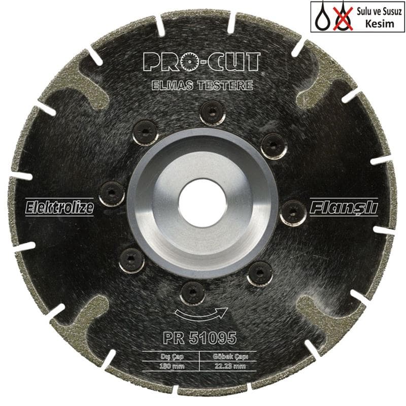Procut ELEKROLİZE TESTERE FLANŞLI125 ECE PRC51094