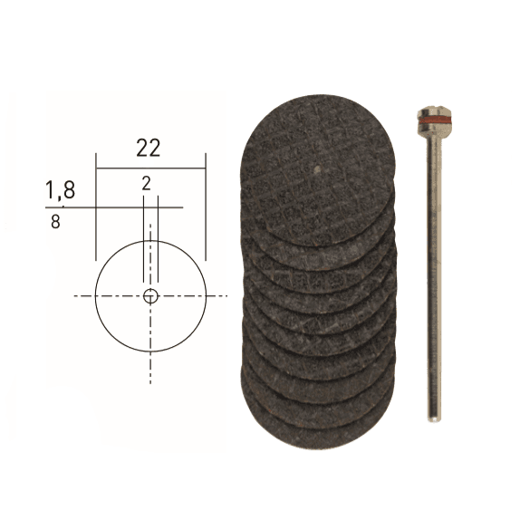 KESME DİSKİ 10 LU 22 mm