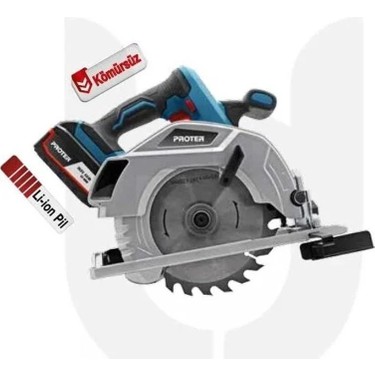 Proter PST 585 BC  185 mm 5.0 Ah 20 V Li-ion Pil  Kömürsüz Şarjlı Sunta Kesme