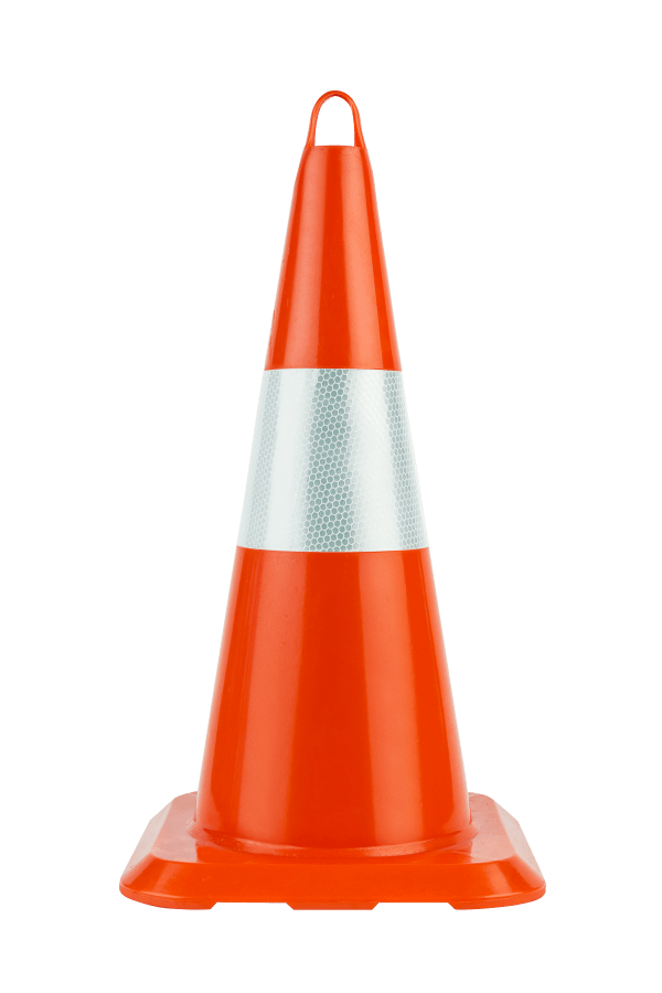 MAX SAFETY MS1-5002 KIRILMAZ TEK REFLEKTİFLİ KONİ-50 CM