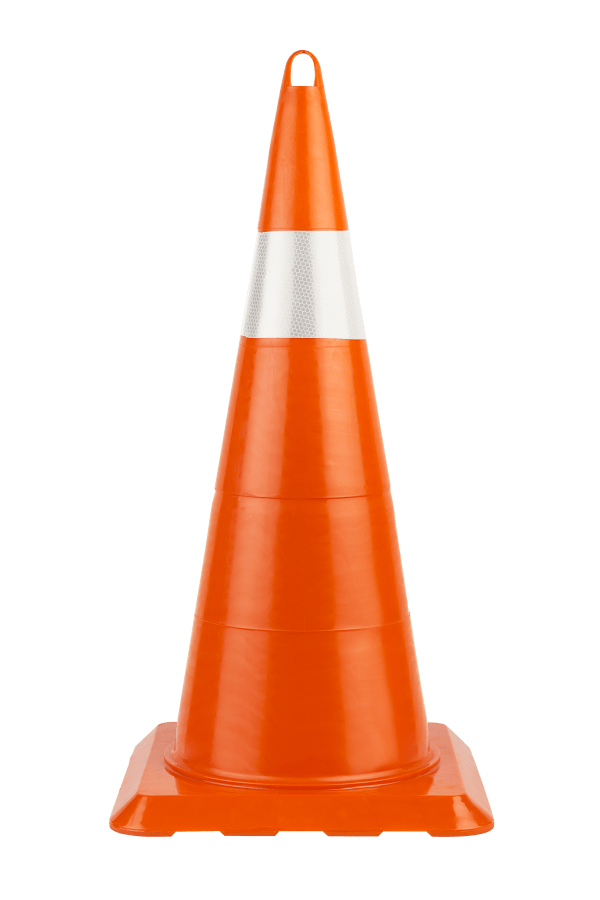 MAX SAFETY MS1-5010 KIRILMAZ TEK REFLEKTİFLİ KONİ-75 CM