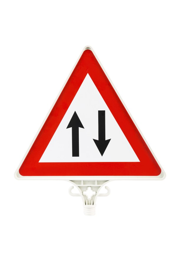 MAX SAFETY MS1-2804 İKİ YÖNLÜ TRAFİK UYARI LEVHASI-ÇİFT YÖN