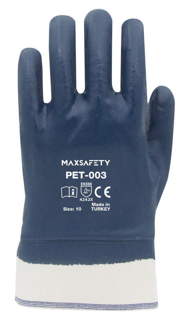 MAX SAFETY MXPET-003-10 NİTRİL PETROLCÜ ELDİVENİ No:10
