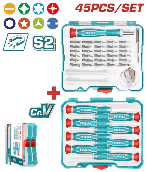 Total 45 PARÇA TORNAVİDA SETİ
