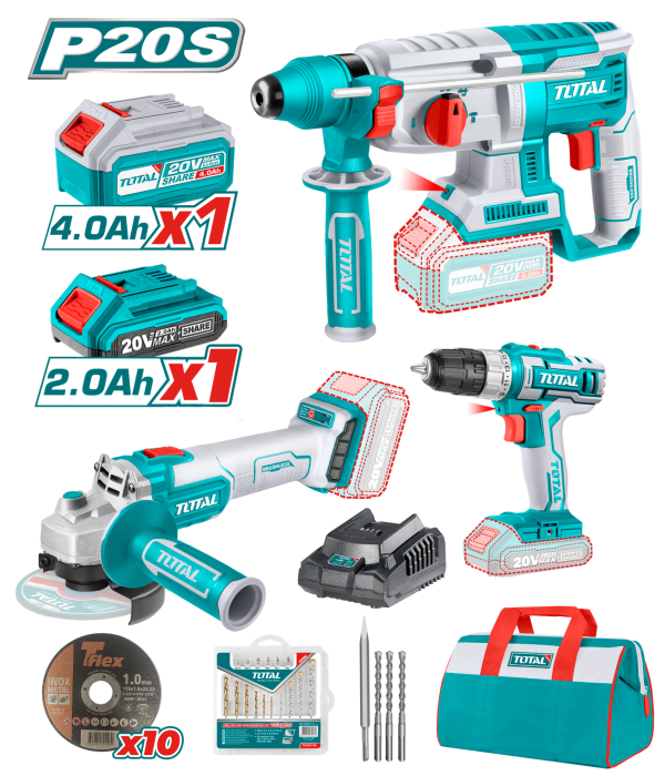 Total AVANTAJ SET - KIRICI DELİCİ, TAŞLAMA, MATKAP